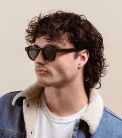 ZELTI-Recycled Black / Green Polarized-49 -Raen Eyeglasses Store 100F231ZEL S762 49 A4