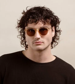 BASQ-Champagne Crystal / Suntan-50 17 BASQ-Champagne Crystal / Suntan-50 -Raen Eyeglasses Store 100U231BAS S751 50 A3