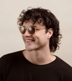 BASQ-Champagne Crystal / Suntan-50 18 BASQ-Champagne Crystal / Suntan-50 -Raen Eyeglasses Store 100U231BAS S751 50 A4