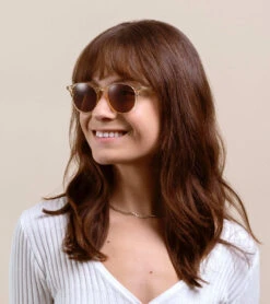 BASQ-Champagne Crystal / Suntan-50 20 BASQ-Champagne Crystal / Suntan-50 -Raen Eyeglasses Store 100U231BAS S751 50 A6