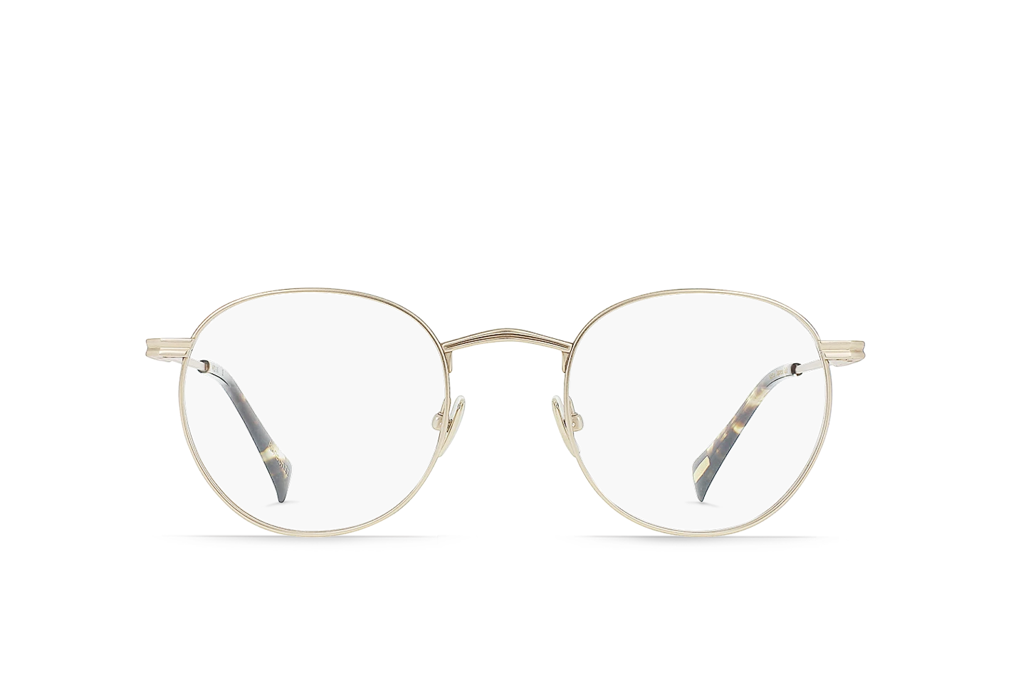 BENSON II-Satin Japanese Gold + Brindle Tortoise / Clear-49 1 BENSON II-Satin Japanese Gold + Brindle Tortoise / Clear-49