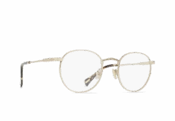 BENSON II-Satin Japanese Gold + Brindle Tortoise / Clear-49 10 BENSON II-Satin Japanese Gold + Brindle Tortoise / Clear-49 -Raen Eyeglasses Store 200U223BEN E351 49 A1