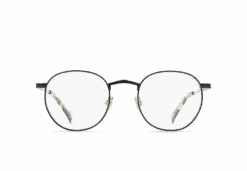 BENSON II-Satin Black + Brindle Tortoise / Clear-49