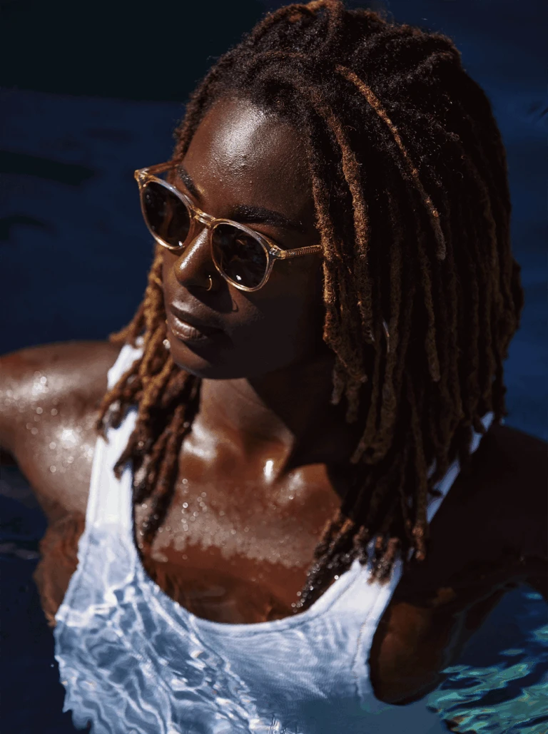 Raen Eyeglasses Store -Raen Eyeglasses Store Basq Champagne Crystal Suntan L4 768x1029 2