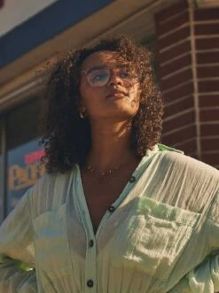 DAISEY-Almond Tortoise / Clear-57 -Raen Eyeglasses Store DAISEY SS21 Almond Tortoise Clear L5