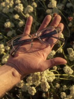 LOCKLIN-Crystal Black/Clear-49 -Raen Eyeglasses Store LOCKLIN FW23 Crystal Black Clear L4