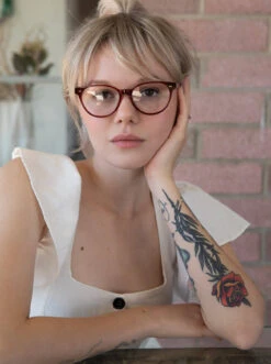 MABEL-Rose / Clear-52 12 MABEL-Rose / Clear-52 -Raen Eyeglasses Store MABEL SS19 Rose Clear L1