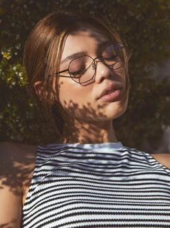 MAYLIN-Satin Silk + Rose / Clear-52 -Raen Eyeglasses Store MAYLIN FW21 Satin Silk Rose Clear L2