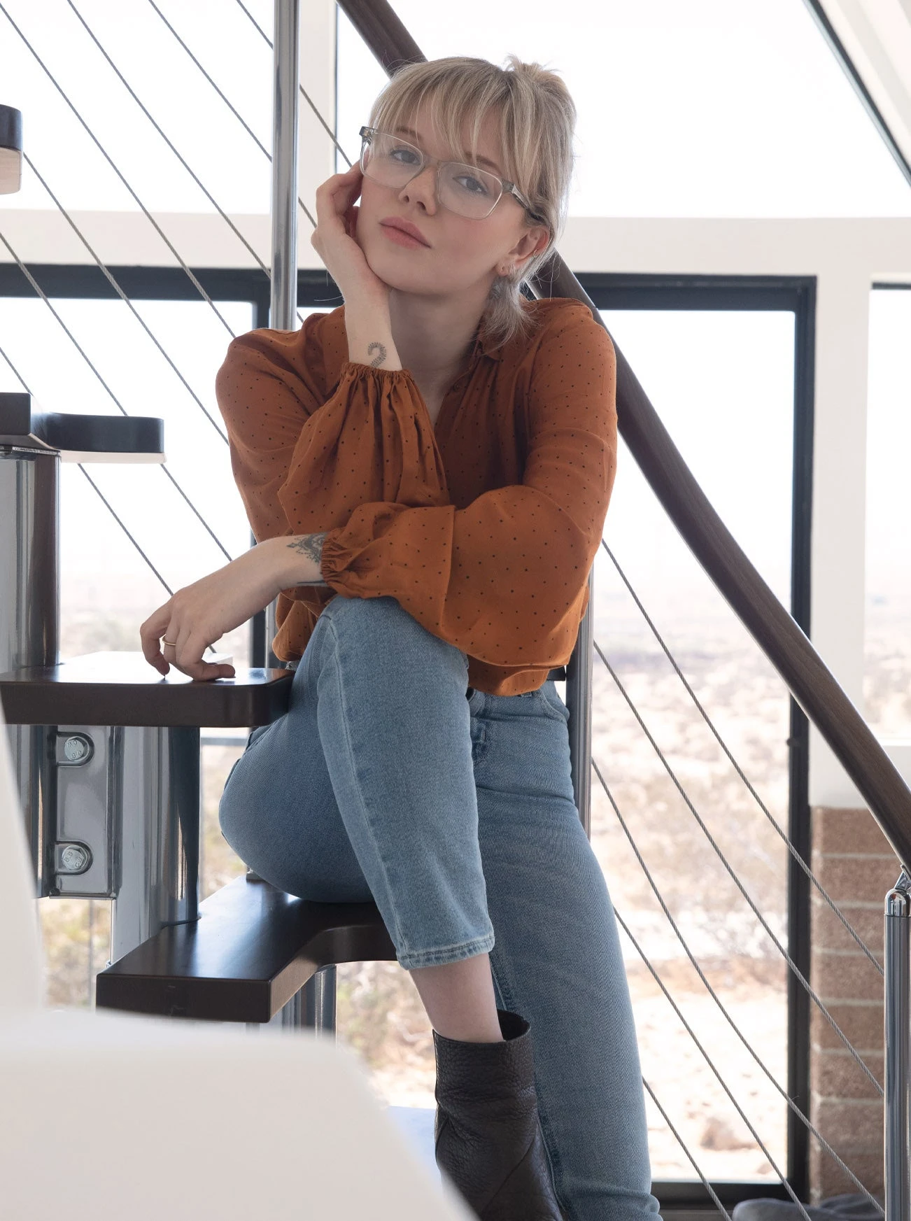 NOLAN-Charcoal Tortoise / Clear-55 7 NOLAN-Charcoal Tortoise / Clear-55 - Image 7