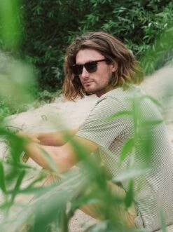 PIERCE-Burlwood / Black Polarized-55 -Raen Eyeglasses Store PIERCE FW21 Burlwood Black Polarized L6