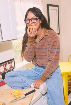 RILKO-Oak / Clear-48 13 RILKO-Oak / Clear-48 -Raen Eyeglasses Store RILKO SS24 Oak Clear L3