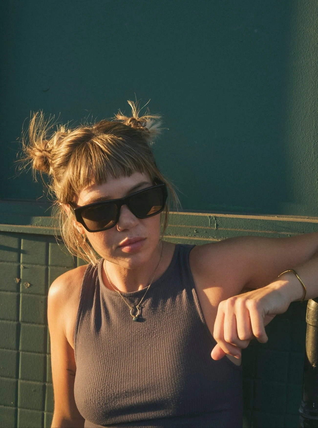 RUFIO-Recycled Black / Green Polarized-55 2 RUFIO-Recycled Black / Green Polarized-55 - Image 2