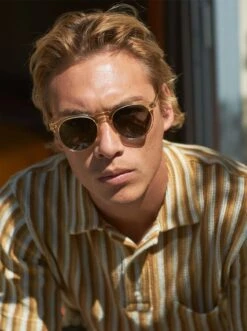 REMMY-Champagne Crystal / Green Polarized-52 18 REMMY-Champagne Crystal / Green Polarized-52 -Raen Eyeglasses Store Remmy 2021 Remmy Champagne Crystal Green Polarized L4