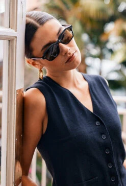 Rhyme-Negroni / Green-51 12 Rhyme-Negroni / Green-51 -Raen Eyeglasses Store Rhyme SS25 Recycled Black L1