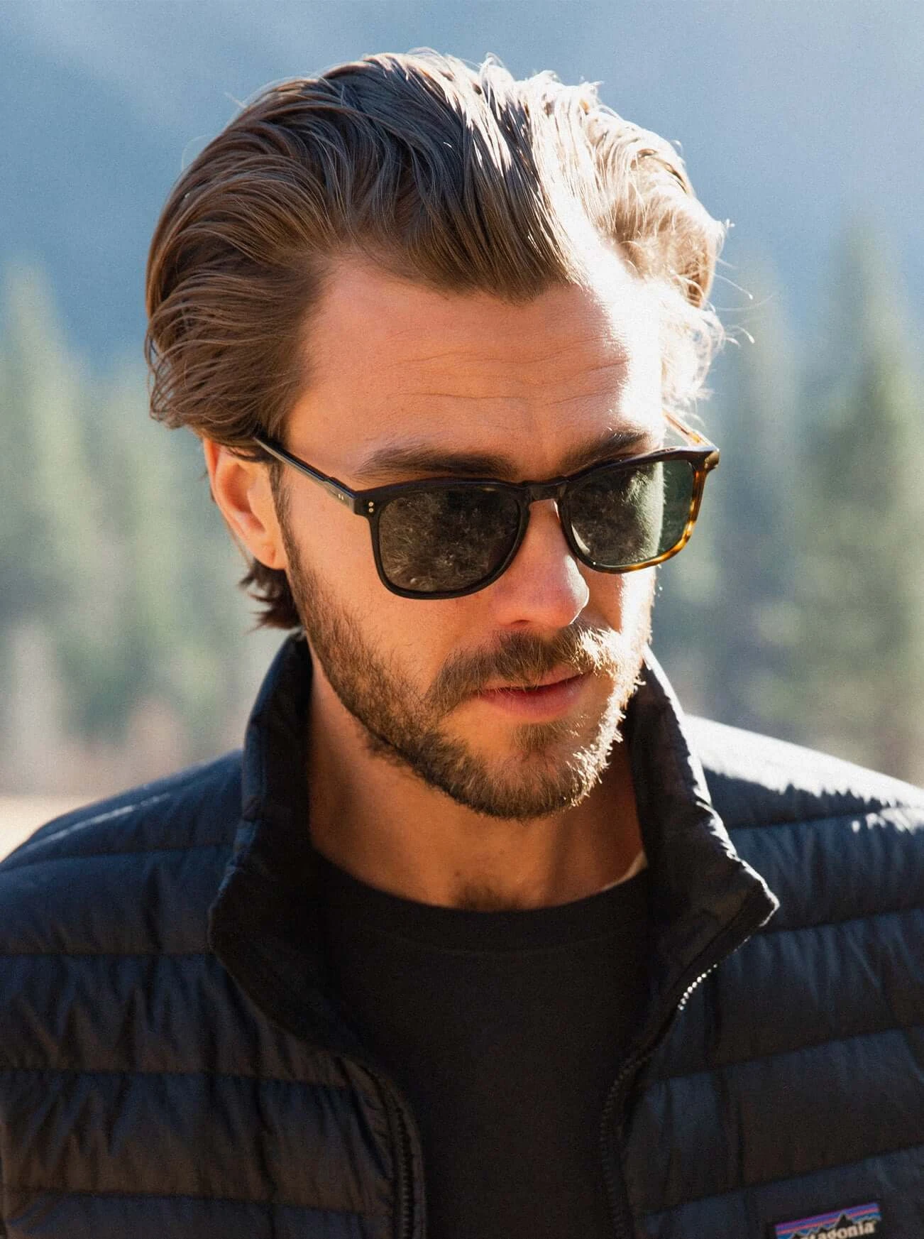 WILEY-Brindle Tortoise / Green Polarized-54 2 WILEY-Brindle Tortoise / Green Polarized-54 - Image 2